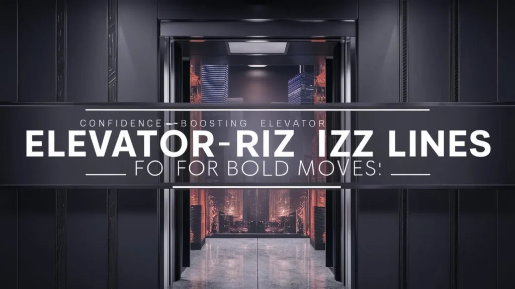 Confidence-Boosting Elevator Rizz Lines for Bold Moves