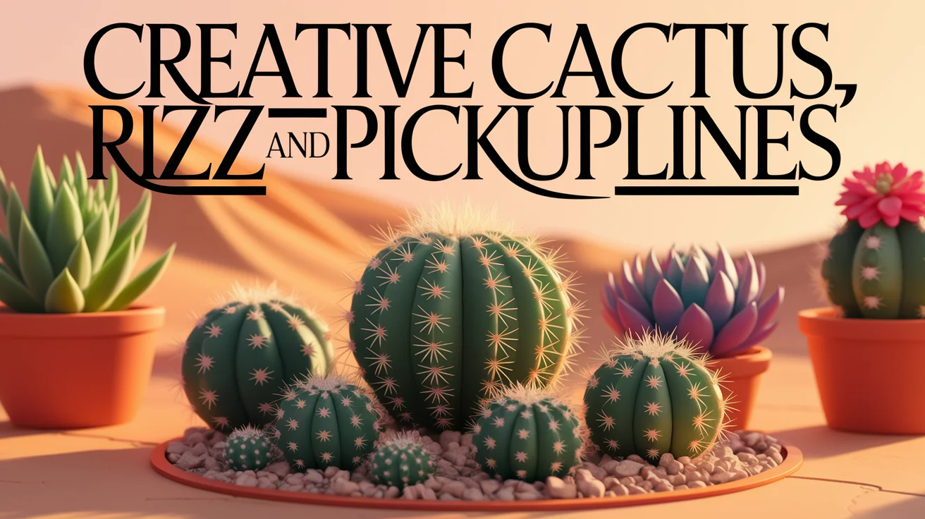 Creative Cactus Rizz & Pickup Lines