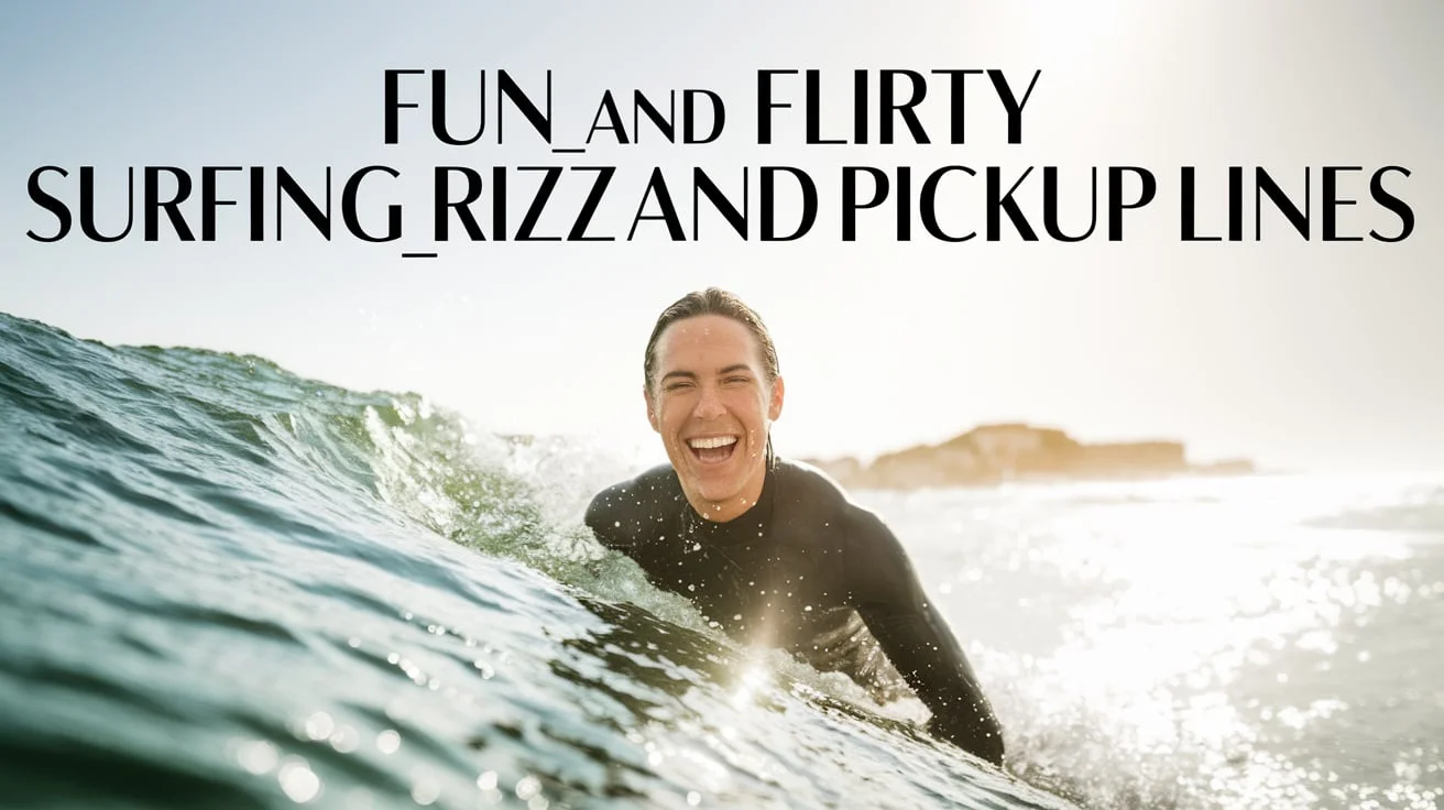 Fun and Flirty Surfing Rizz & Pickup Lines