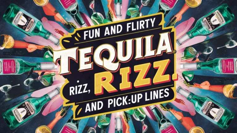 Fun and Flirty Tequila Rizz & Pickup Lines