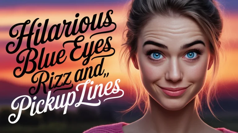 Hilarious Blue Eyes Rizz & Pickup Lines