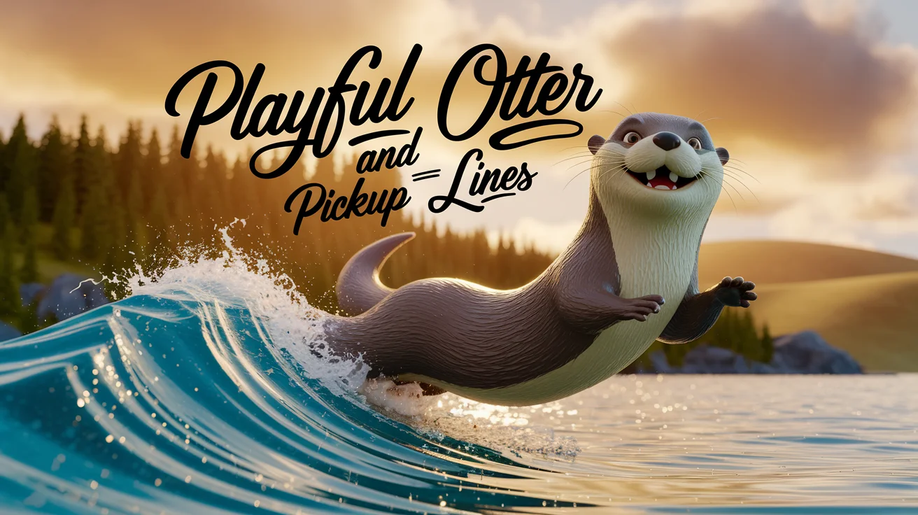 Playful Otter Rizz & Pickup Lines