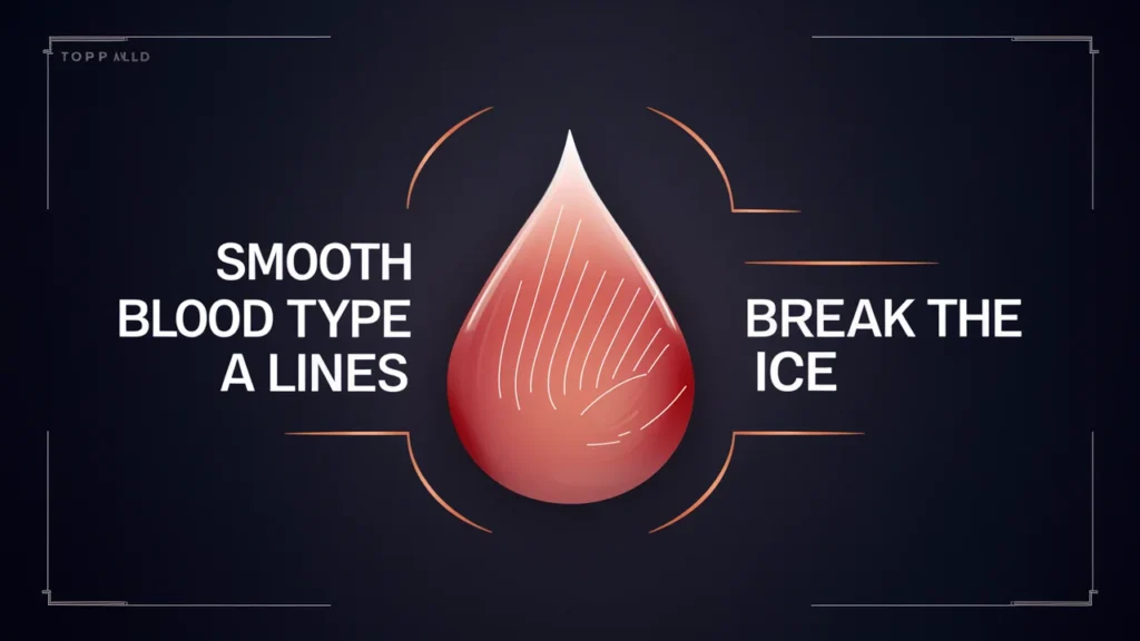 Smooth Blood Type A-Lines to Break the Ice