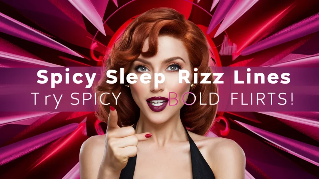 Spicy Sleep Rizz Lines for Bold Flirts