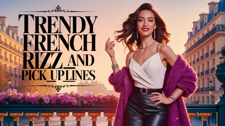 Trendy French Rizz & Pick Up Lines